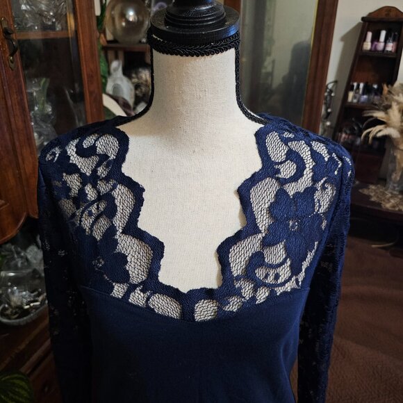 Ambiance Women's Lace Blouse - Picture 4 of 10